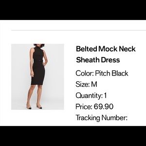 black express midi dress